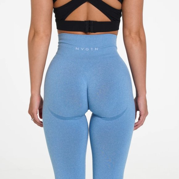 COPY - NVGTN Sky Blue Seamless Leggings (XS) - Picture 3 of 5